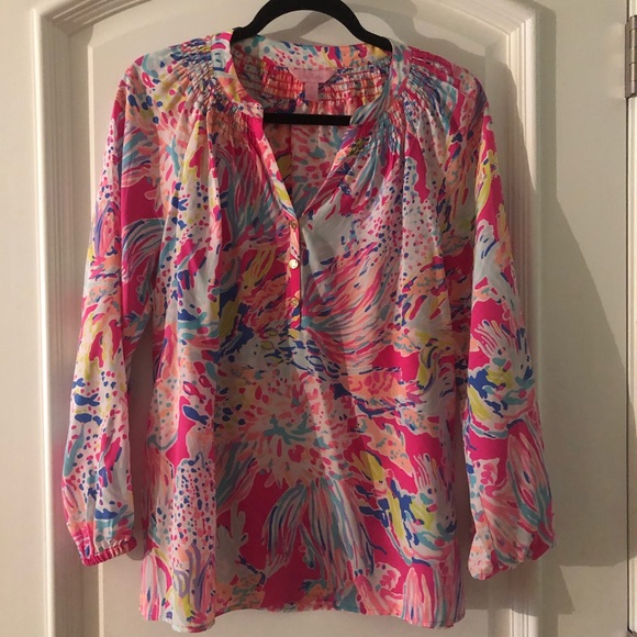 Lilly Pulitzer Elsa  top small - Picture 1 of 2